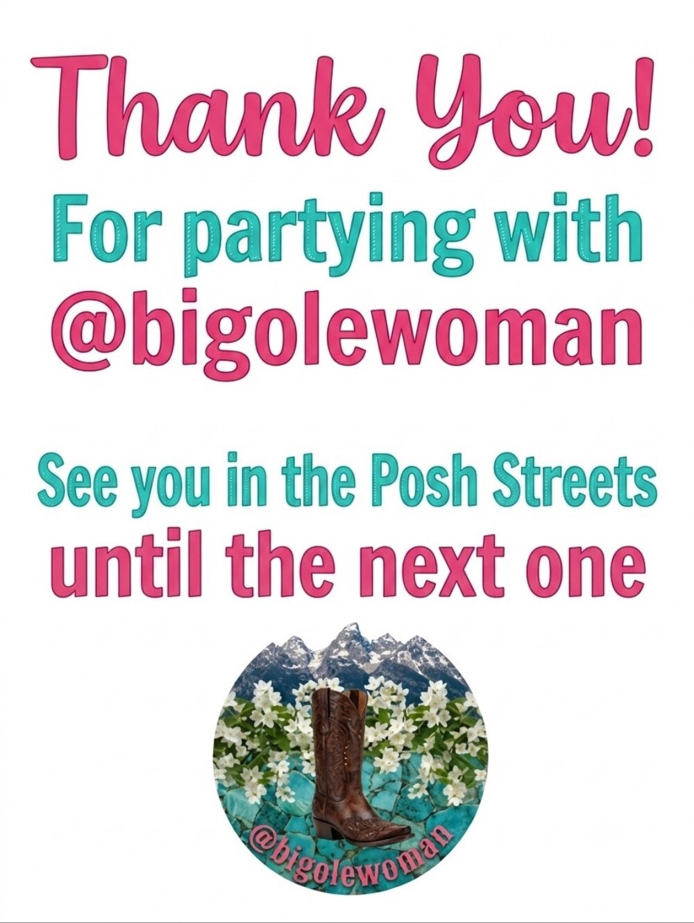 Thank You!! See You In The Posh Streets Until The Next One